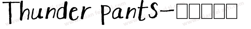 Thunder Pants字体转换